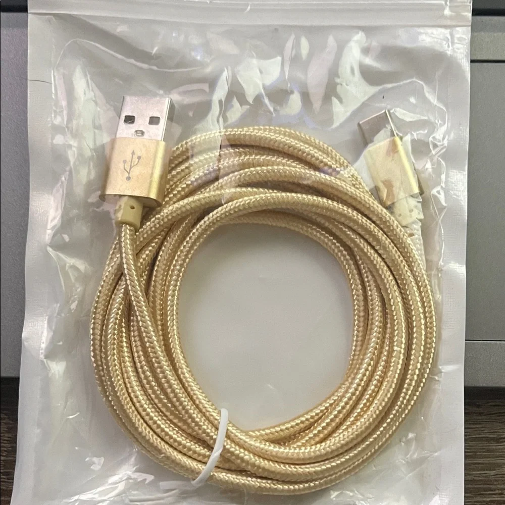 Gold USB to USC Charging Cable